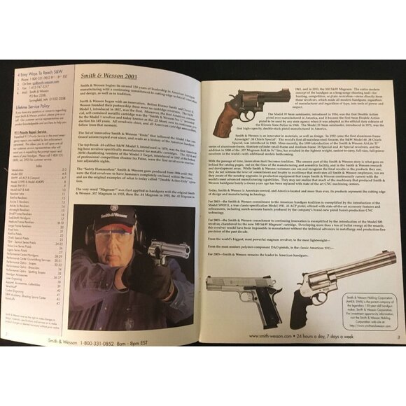 Smith and Wesson Hand Guns 2003 Catalog Pistols Semi Automatics - Picture 2 of 6